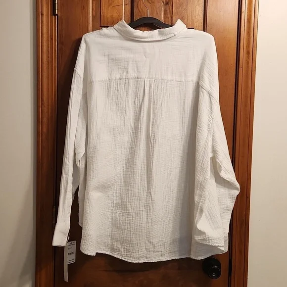 C*A*S*L*O*N Button Up Shirt White Size 3x - Picture 3 of 11